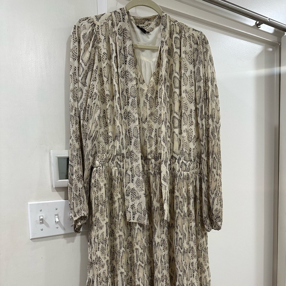 Current air snakeskin print dress